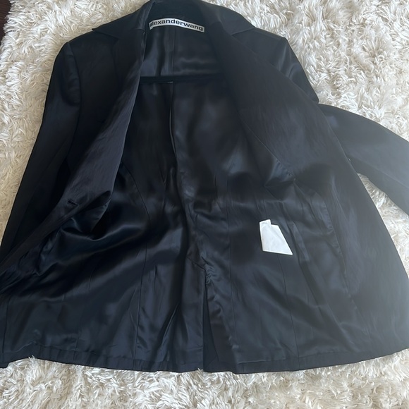 Alexander Wang Black Cinched Waist Blazer in Black Size 2 - Picture 5 of 7